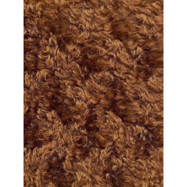 Steiff Schulte German 100% Mohair Fur Fabric for Teddy Bears DIY, Backing 100% Cotton (25 * 35cm, 5052 Dark Brown Curly)