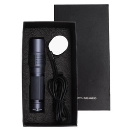 Super Bright Flashlight IPX7 Waterproof White Light Portable Rechargeable Flashlight for Camping Fishing Mountaineering