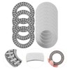 TEHAUX Thrust Needle Roller Bearings 4 Sets Axial Roller Washer