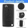 Binnan Car Key Casing, 3-Button Remote Control, Pack of 2