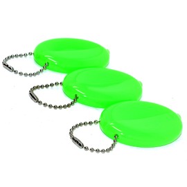 3 Oval Squeeze Purses - Made in USA (3 Neon Green)