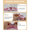 JUFOO XXS Pink Soft Mesh Dog Harness and Leash Set,No
