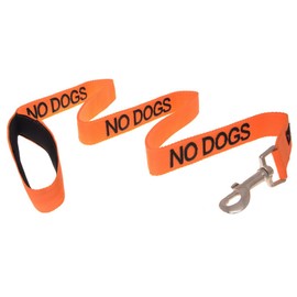NO Dogs (Not Good with Other Dogs) Orange Colour Coded 60cm 1.2m 1.8m Neoprene Padded Handle Dog Leads Prevents Accidents by Warning Others of Your Dog in Advance (1.2m)