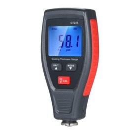 GT235 LCD Coating Thickness Gauge Paint Thickness Gauge Meter Car Paint Depth Gauge Tester 0~1800μm with Pouch Calibration Substrates Calibration Coating Film for Car Automobile