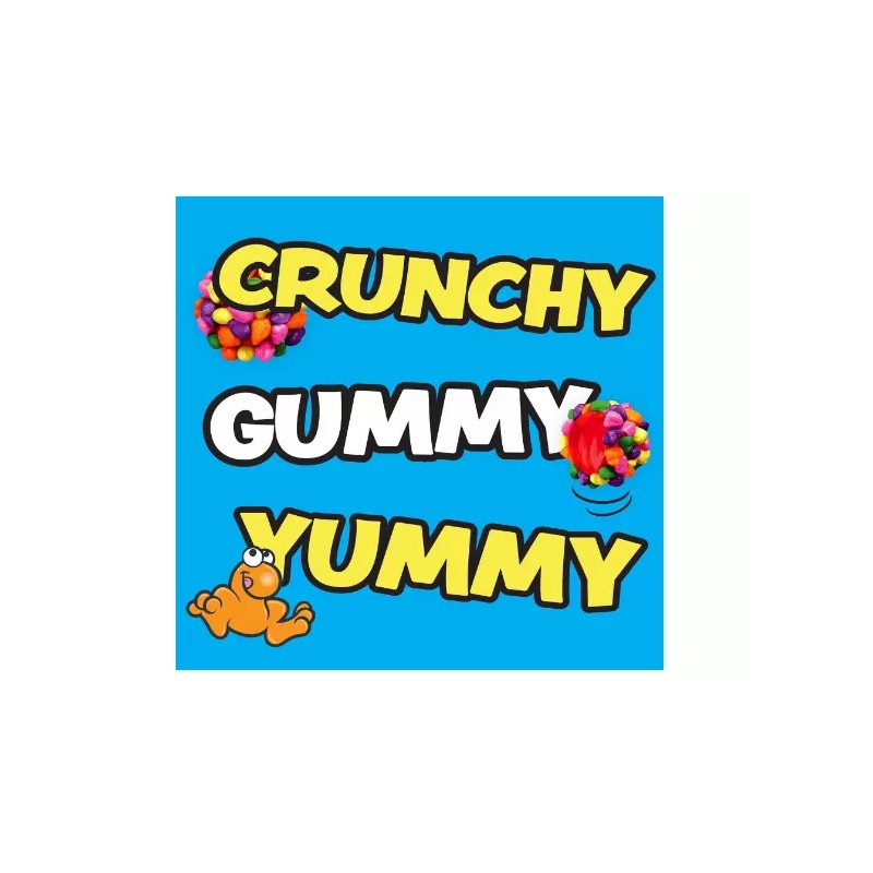 Rainbow Nerds Gummy Clusters Candy, Rainbow, Resealable 8 Ounce Bag