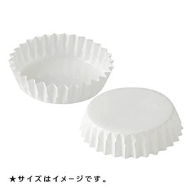 FBAPTC09030W-150 Pet Cup Round 3.5 x Height 1.2 inches (9.0 cm) x Height 1.2 inches (3.0 cm) (White) 150 Sheets for Bread Paper, Pure White Pet Baking Mold