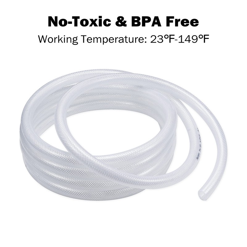 DAVCO 1/4" ID - 100 ft Heavy Duty Braided Clear