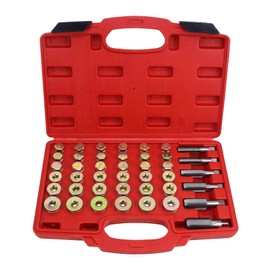 UTMALL 114pcs Oil Pan Drain Sump Plug Key Thread Repair Tool Kit Set Drain Plug with Carry Case