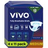 VIVO Organic Cotton Overnight Sensitive Skin Adult Incontinence Diaper Briefs