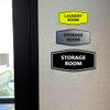 Signs ByLITA Fancy Storage Room Sign(Black Gold) - Medium