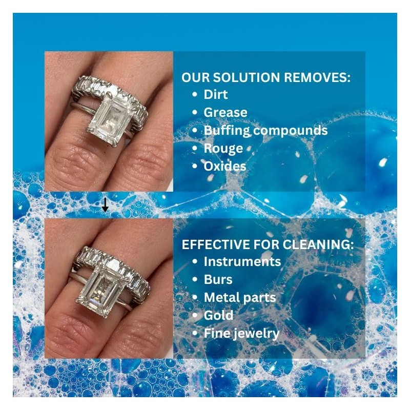 GemOro Jewelry Cleaner Solution Concentrate | for Ultrasonic Machines |