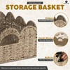COOLAB Elegant Scalloped Wicker Basket Set with Handles | Handwoven