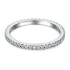 Three Man 0.55 CT Eternity Ring Wedding Band NSCD Simulated