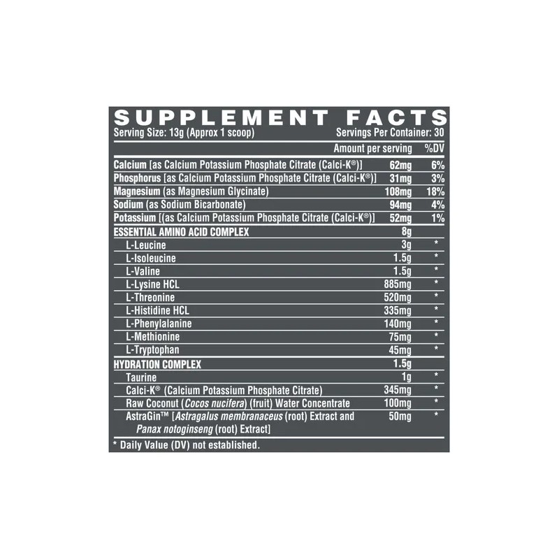 Nutrex Warrior Eaa Hydration 30 Srvs Aminoacidos Bcaa Sabor limonada