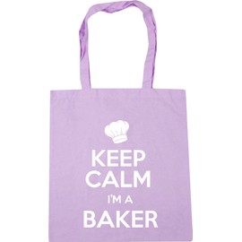 Hippowarehouse Keep Calm I'm a Baker Tote Shopping Gym Beach Bag 42cm x38cm, 10 litres