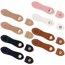 Deozu 8 Sets Leather Snap Buckles, Sew On Snap Button Closure, Leather Purse Clasps, Purse Hardware for Bag Making, Purse, Wallet, Cell Phone, Clothes, Notebook