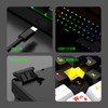 60% Wired Gaming Keyboard, RGB Backlit Ultra Compact Mini Keyboard,
