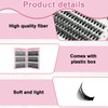 570 Pieces Individual Eyelashes, 30+40+50+60+80+100D Fluffy Russian Eyelashes Extensions, 8-16mm