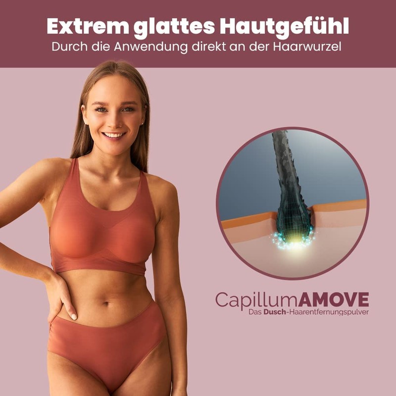 Capillum Amove Aloe Vera Shower Hair Removal Cream Powder -