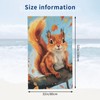 VANZEV Squirrel Beach Towel 31inx51in, Animal Sand-Free Microfiber Bath Towel
