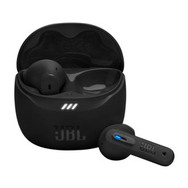 JBL Tune Flex 2, Wireless Noise Cancelling Bluetooth Earbuds with 48h Playtime, IP54 Water and Dust Resistant, Multi-Point Connection, Ergonomic Design, Open-Back Stick Design, Black