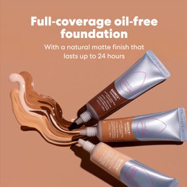 Beautyblender Bounce Liquid Whip Long Wear Foundation, Full Coverage Natural Matte Makeup Foundation, Oil Free 24 Hour Wear, 3.15 C Med Beige Version 2.0