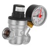 Operitacx Einstellbarer Wasserdruckregler Messing Für Wohnmobile Kompakter Druckminderer Mit Manometer