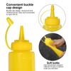 Doryum 3 Pack Plastic Squeeze Bottle, Condiment Squeeze Bottles with