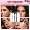 3pcs Nose Contour Brushes, 2 in 1 Dual-Ended Fluffy U