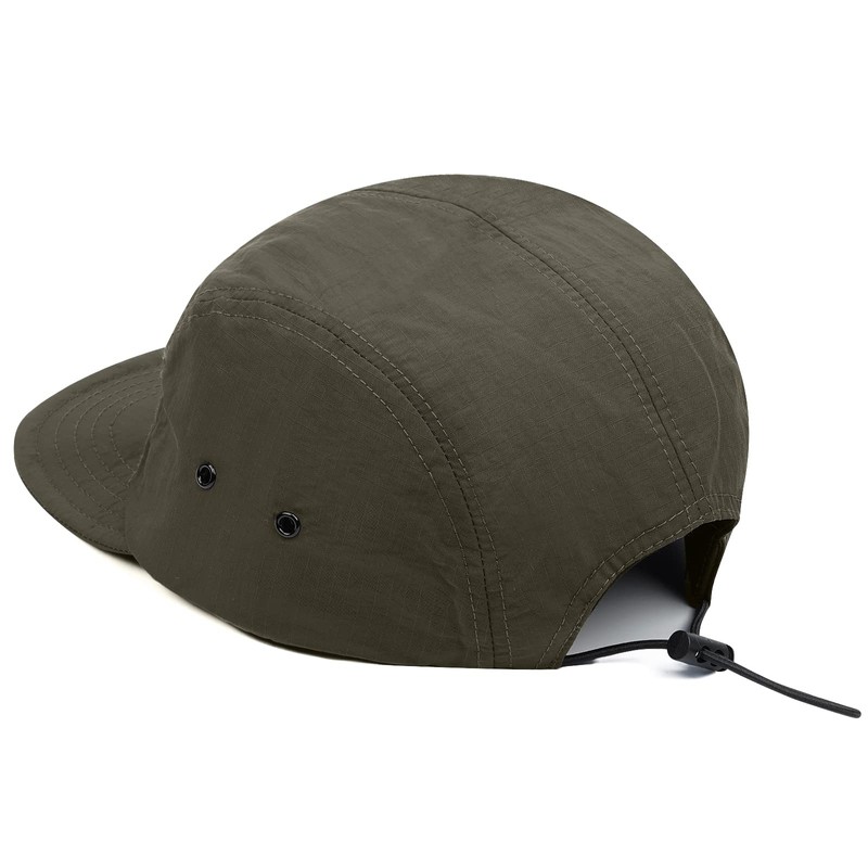 Clakllie Caps Short Brim Nylon 5 Panel Cap Flat Brim