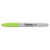 Sharpie Permanent Markers, Fine Point, Lime, Box of 12