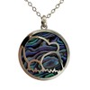 Giwi Paua Abalone Shell Pendant for Adults Unisex Classic, Abalone