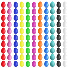 66 Pcs Plastic Egg Shakers Easter Egg Shaker Percussion Musical Maracas Eggs Plastic Easter Egg for Kids Toys Learning DIY Painting(11 Colors)