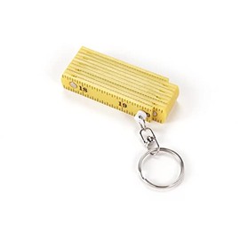 MSR Imports Mini Keychain Ruler - Fold Up Portable Measure Tool - Set of 2,Yellow