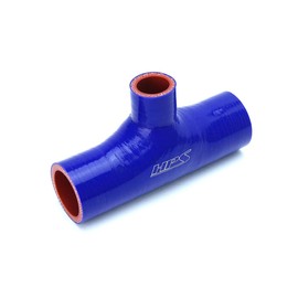 HPS HPS 1" ID , 1" ID branch Blue Silicone Coupler Coolant T Hose Tee Adapter, High Temp 4-ply Reinforced (100-THOSE-100-BLUE)