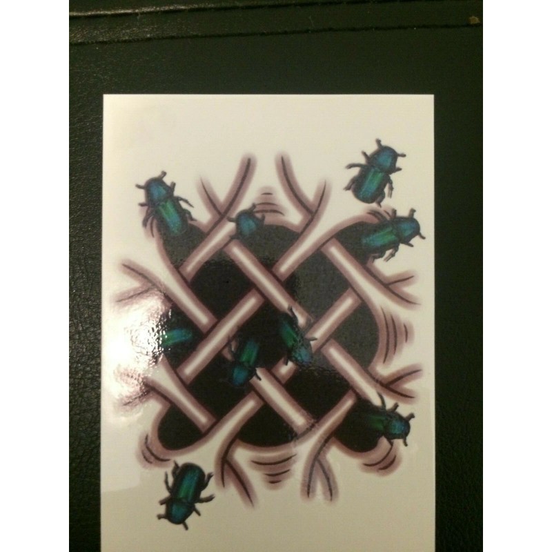 Unbranded Flesh Tattoos Set of 10 Temporary Tattoos Terror Horror