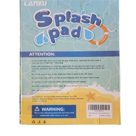 Lanu 67" Splash Pad Kids Sprinkler Mat Wading Pool Toddlers Water Play Outdoor