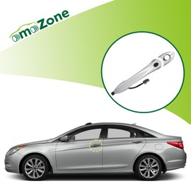 omoZone Exterior Door Handle Front Left Driver Side with Keyhole Smart Entry Keyless Compatible with 2011-2015 Hyundai Sonata Replaces 82651-3S210 82652-3S010