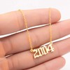 U7 2000 Year Gold Chains Chokers Necklaces y2k Necklace