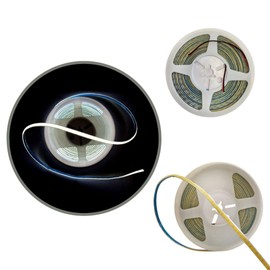 Marvix 12V LED COB Flex 5M Strip Light Dimmable Waterproof IP65 Warm White 3000k For Motorhome Campervan Caravan Boat Lighting