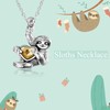 YAFEINI Sloth Gifts 925 Sterling Silver Sloth Chain Necklace Sloth