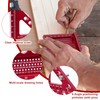3D Mitre Square Multifunctional, Protractor Woodworking Try Square, Combination Angle