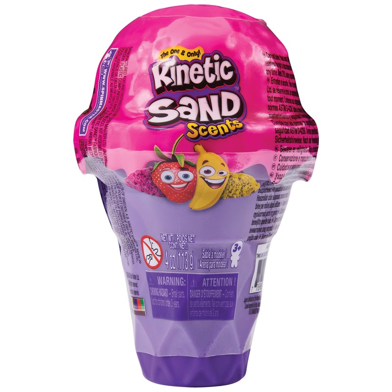 Kinetic Sand, Coni Gelato a Sorpresa, 113gr di Sabbia Naturale