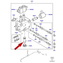ALLMAKES ACE VALVE BLOCK FILTER & O-RING COMPATIBLE WITH LAND ROVER RANGE ROVER SPORT & DISCOVERY 2, PART # RVJ100010