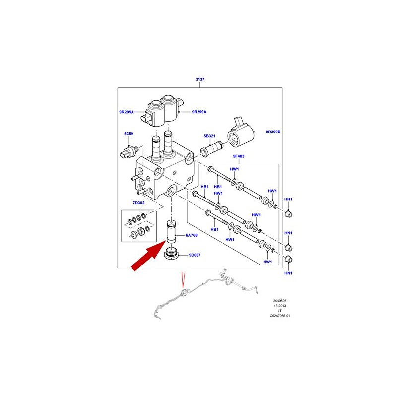 ALLMAKES ACE VALVE BLOCK FILTER & O-RING COMPATIBLE WITH LAND