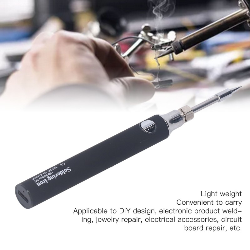 USB Soldering Iron Cordless Portable Electric Solder Iron 3 Gear