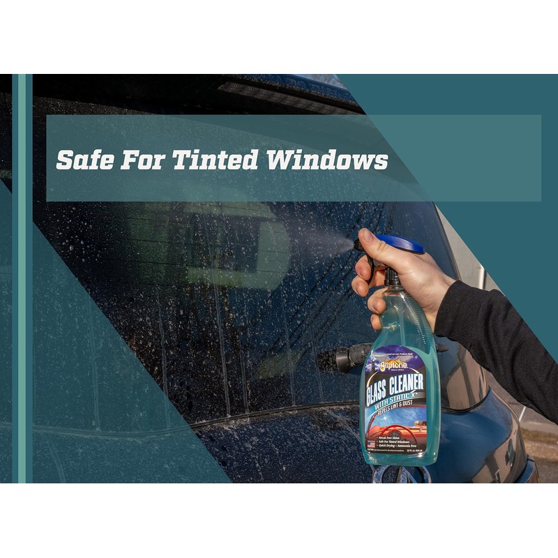 Gliptone Streak Free Glass and Window Cleaner, Ready-To-Use with Anti
