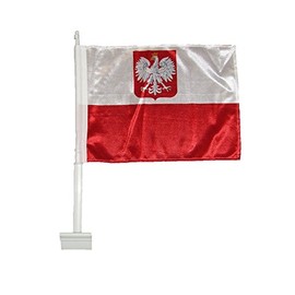 AES 11x15 Poland Eagle Polska Knitted Car Vehicle 11"x15" Flag