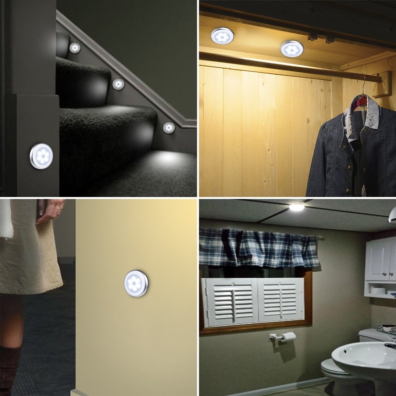 AMIR Upgraded 3.15” Motion Sensor Light, Cordless Battery-Powered LED Night