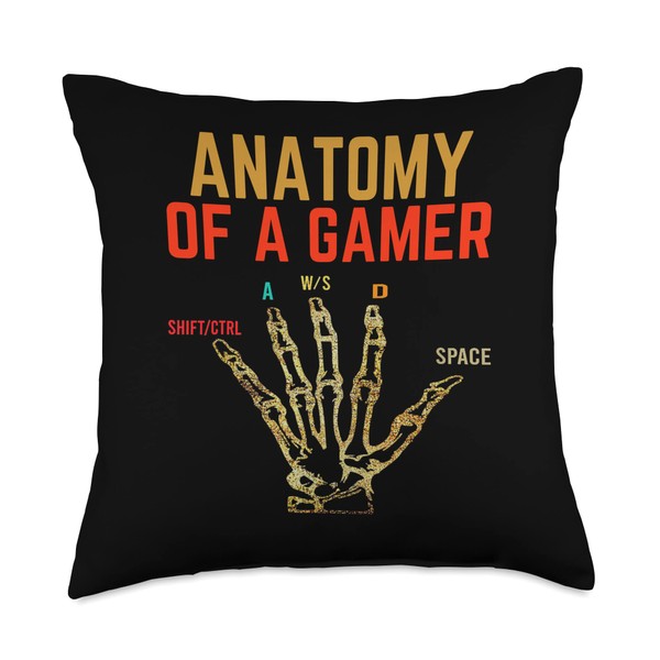 Anatomy of A Gamer Gaming Gifts For Boys Gamer Throw